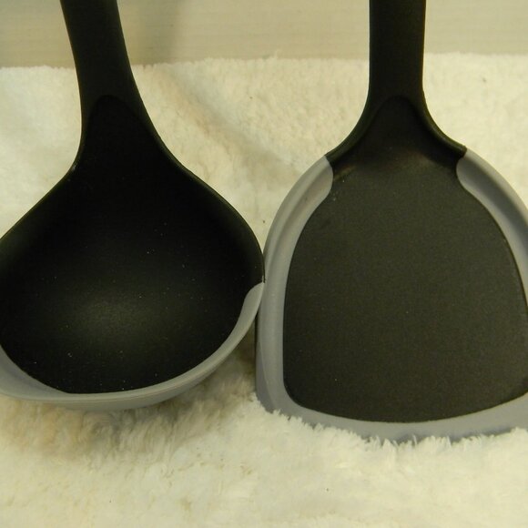 Bino Turner & Ladle Set Heavy Duty Spatula Silicone Edge & Handle Pro Series NWT - Picture 4 of 6